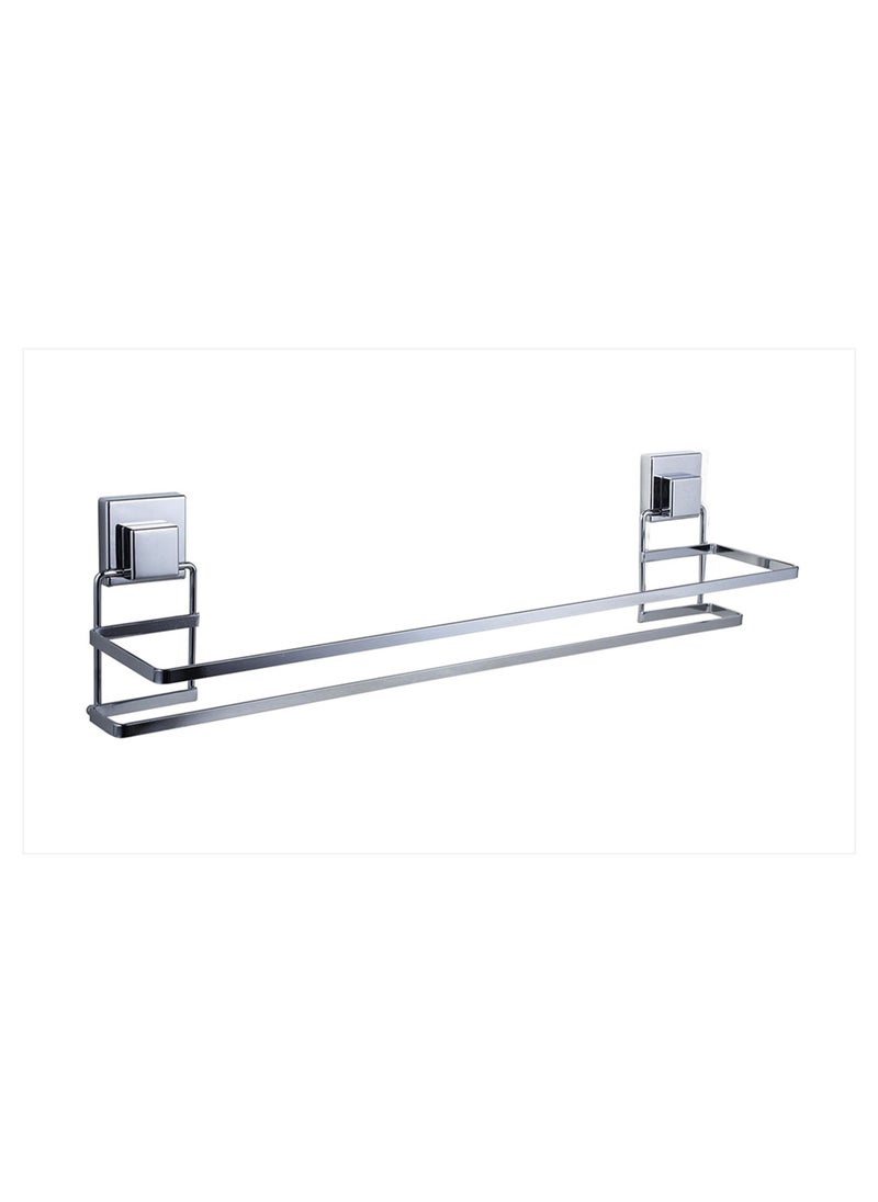 SMARTLOC - Smart Lock Bathroom Towel Hanger: Premium Stainless Steel Wall-Mount Towel Holder | Double Rack Bar | Wall-Mount Towel Rail | Heavy-Duty Towel Organizer (45cm) - Image 1