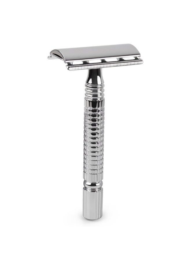 QSHAVE - Qshave - Men or Women Short Handle Classic Double Edge Lighter Travel Safety Shaving Razor, 1 Pc - Image 1