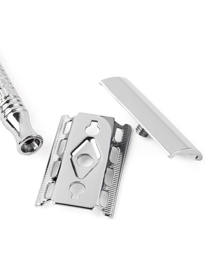 QSHAVE - Qshave - Men or Women Short Handle Classic Double Edge Lighter Travel Safety Shaving Razor, 1 Pc - Image 1
