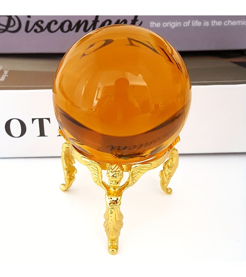 Multi Color Angel Style Crystal Ball Base Stand Desktop Decoration 3pcs Stands Ball Not Included - Image 3