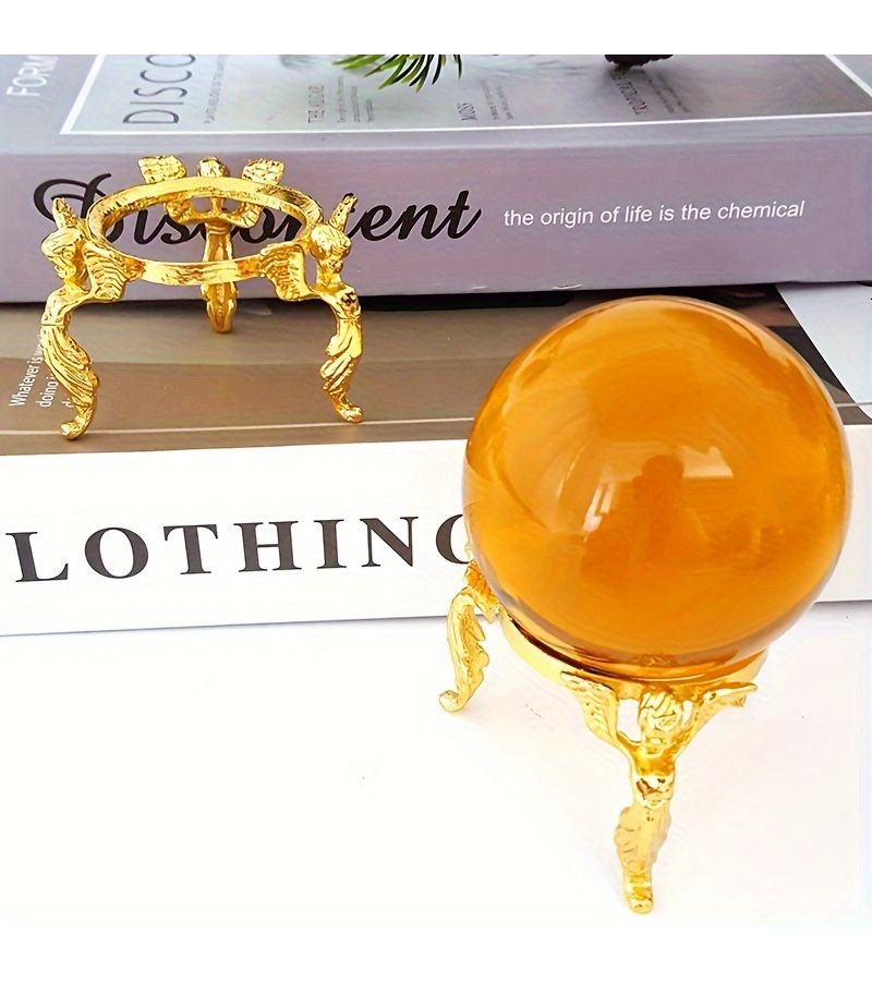 Multi Color Angel Style Crystal Ball Base Stand Desktop Decoration 3pcs Stands Ball Not Included - Image 4