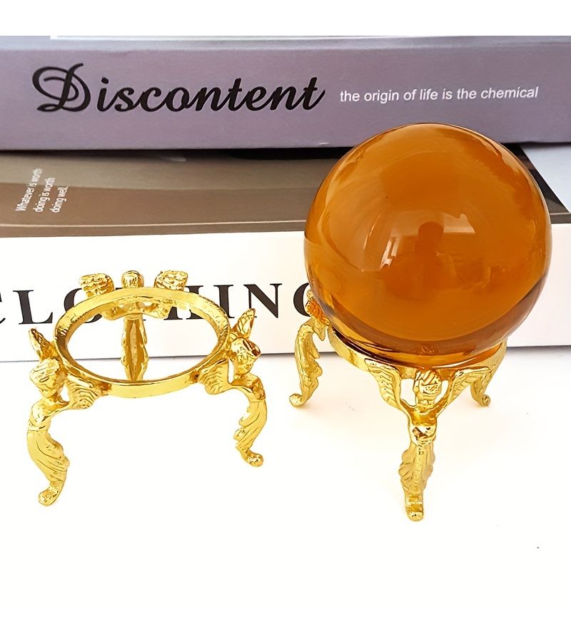 Multi Color Angel Style Crystal Ball Base Stand Desktop Decoration 3pcs Stands Ball Not Included - Image 2
