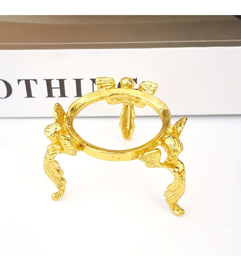 Multi Color Angel Style Crystal Ball Base Stand Desktop Decoration 3pcs Stands Ball Not Included - Image 5