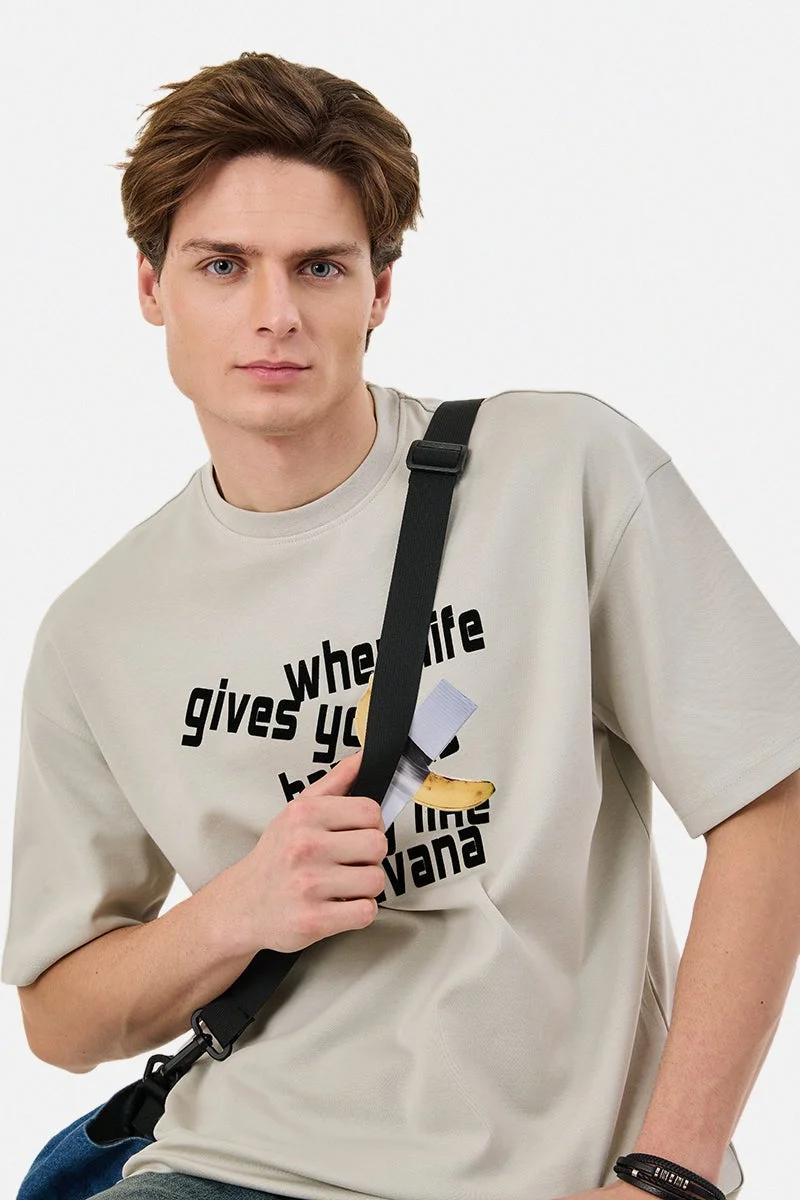 سنيتش Oversized Graphic T-Shirt