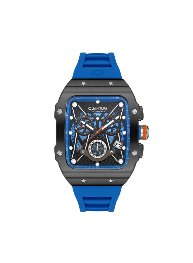 Quantum Men's Silicone Chronograph Watch HNG1080.659 - 43 mm