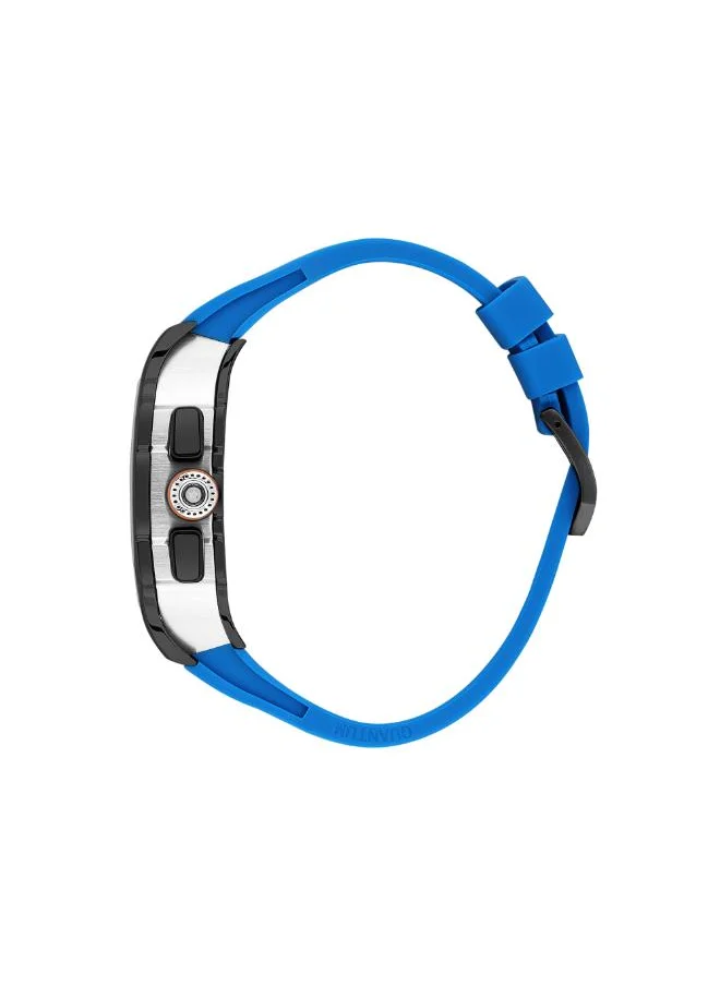 كوانتوم QUANTUM HNG1080.659 Men's Chronograph Display Watch & Silicone Strap Dark Blue