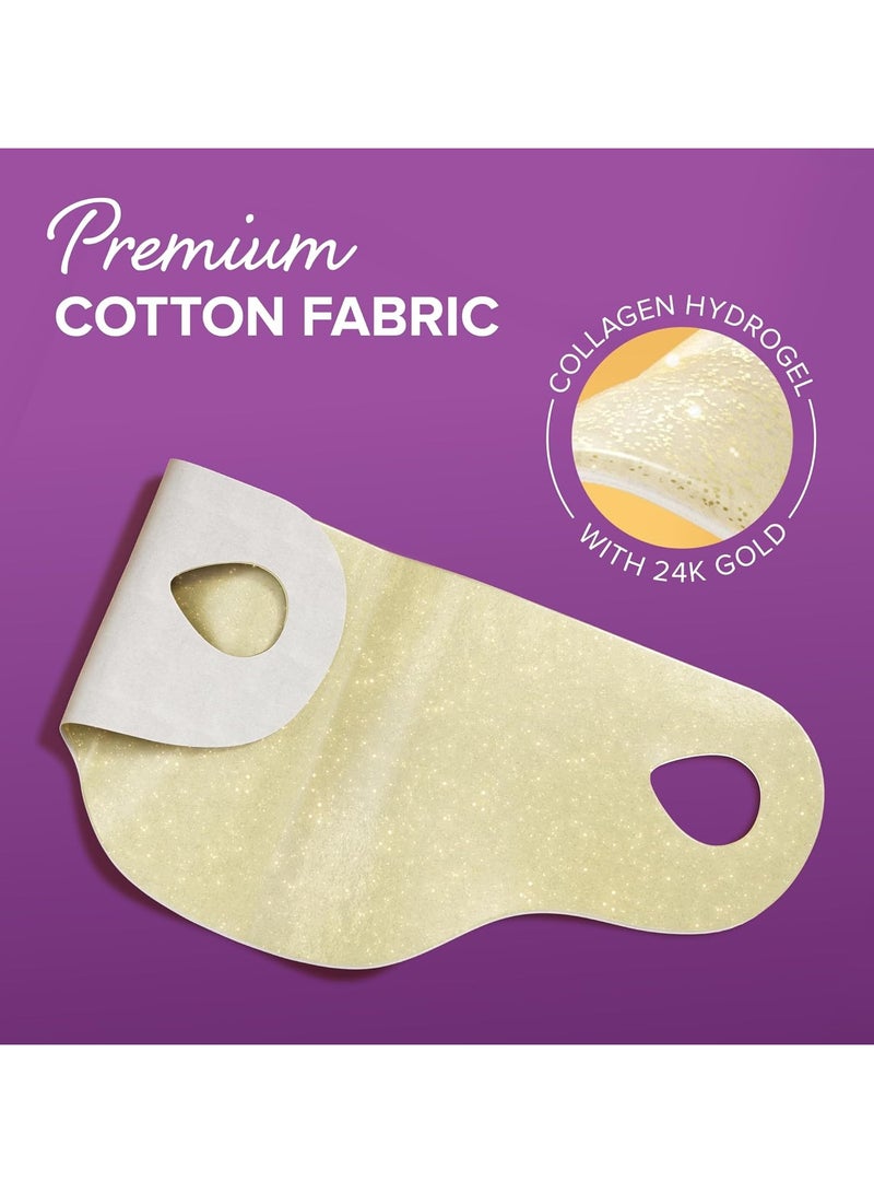 هويجي V Line Lifting Mask with 24K Gold - Deep Collagen Jawline Shaper with Retinol for Face Lift - حزام ذقن العناية بالبشرة للوجه - حمض الهيالورونيك، فيتامين إي - Image 3