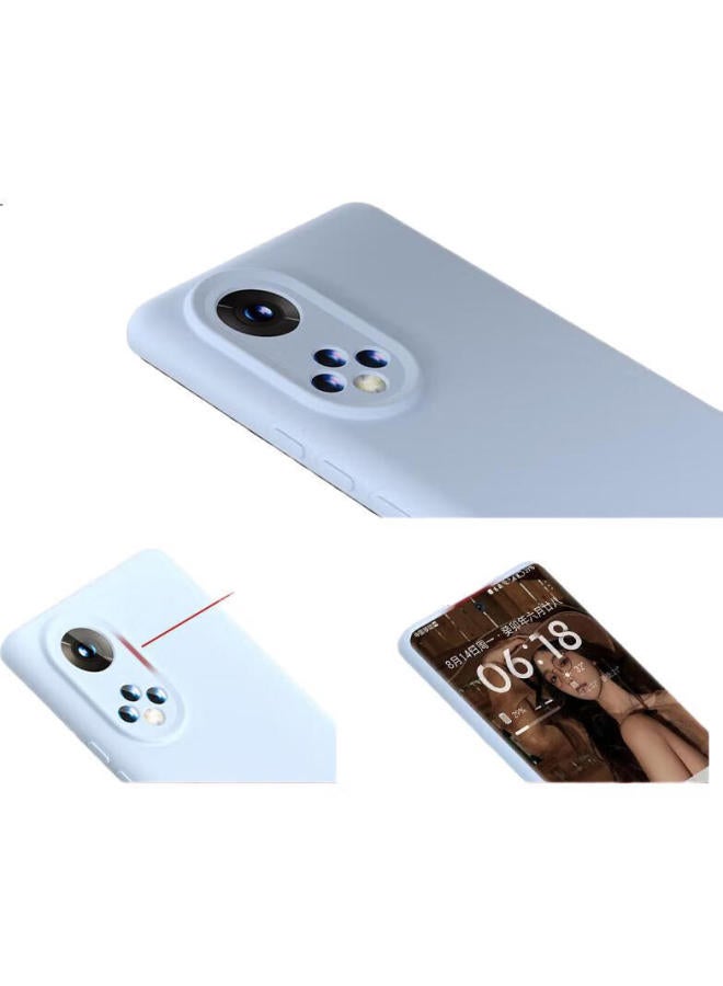 Shangsu Compatible With Honor 50 Phone Case, Huawei Nova 9 Protective Cover, Premium Liquid Silicone Soft Shell, Full Lens Protection, Shockproof, Anti-Fingerprint, For Women And Men, Solid Color Simple Black - Image 3