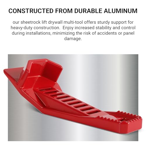 Calvana (2-Pack) Calvana XL Drywall Lift & Sheetrock Kicker Multi-Tool Set with Built-In Drywall Rasp Tool & Bottle Opener, Ideal for Wall Panels & Door Installation, XL Size Drywall Tools - Image 5