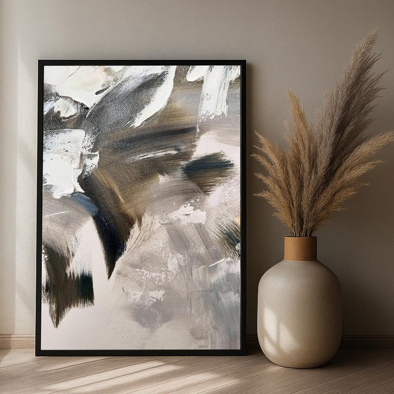 Marktna Abstract Art Canvas Painting with Hollow Frame (120x80) 1 Piece - Image 1