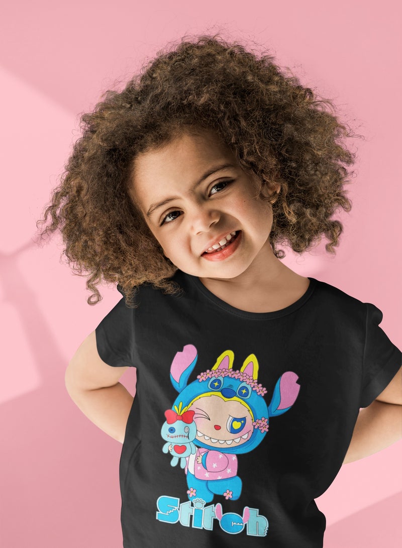 ZOOM LABUBU STITCH LOVE'S KIDS T-SHIRT