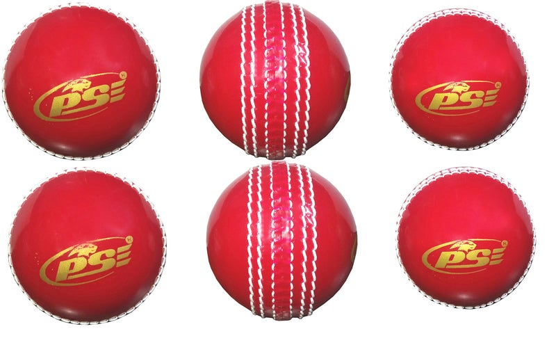 PSE Soft PVC Cricket Ball Suitable for Training and Practice Pack of 6 - Image 1