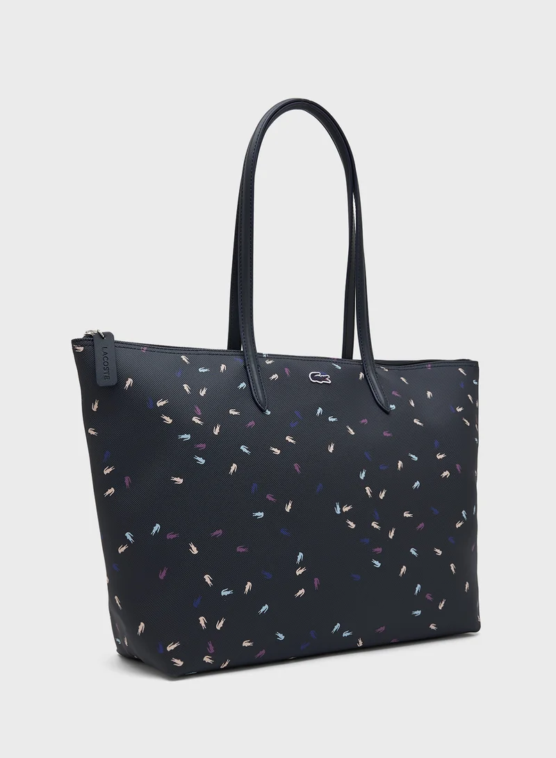 LACOSTE All over Print Tote Bag