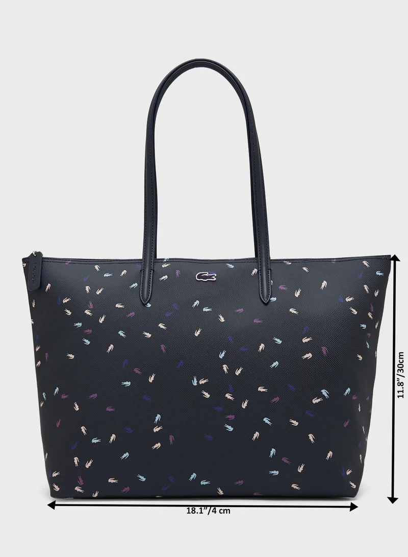 LACOSTE All over Print Tote Bag