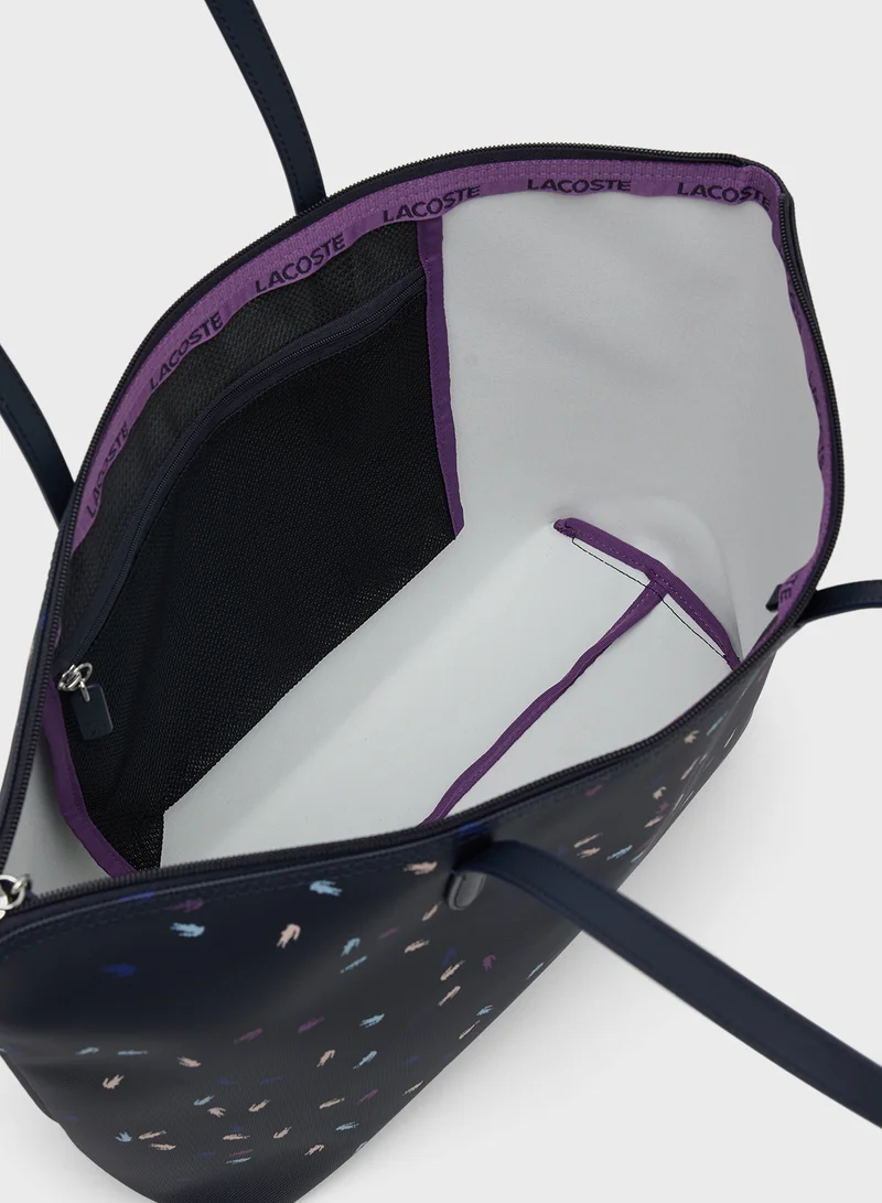 LACOSTE All over Print Tote Bag