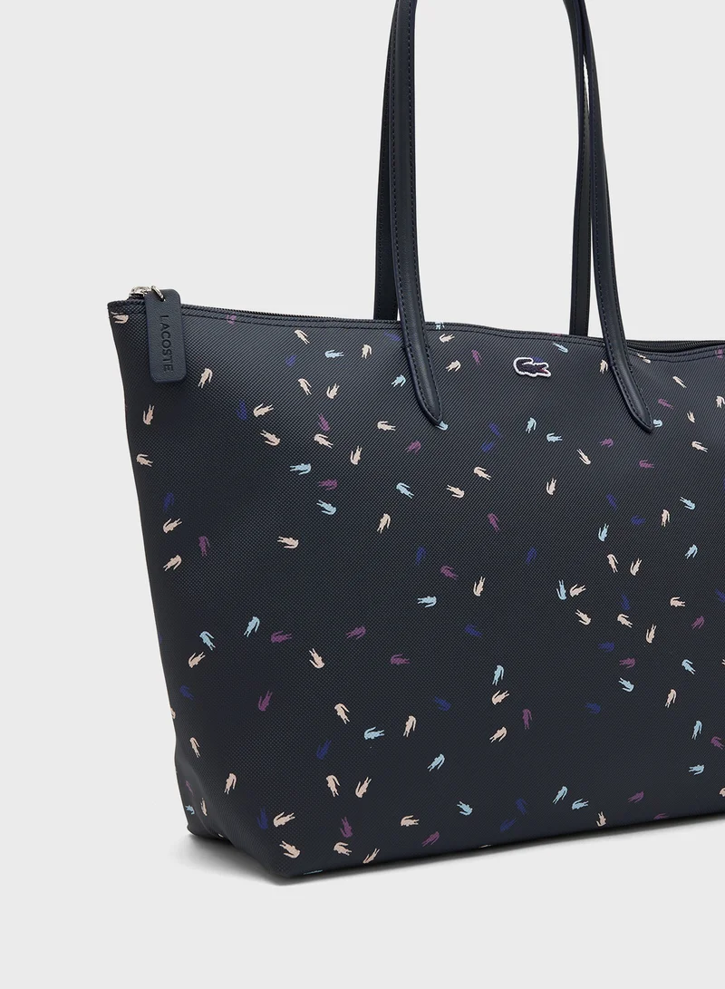 LACOSTE All over Print Tote Bag