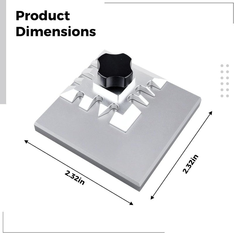 Etched Plate Forming Tool: Ua-90182 Vise with Anti-Slip Mat, Silver, 59 Mm - Image 3