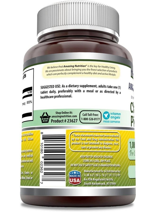 Amazing Nutrition Amazing Formulas Chromium Picolinate | 1000 Mcg Tablets Supplement | Non-GMO | Gluten Free | Made in USA (2 Pack, 120 Count) - Image 3