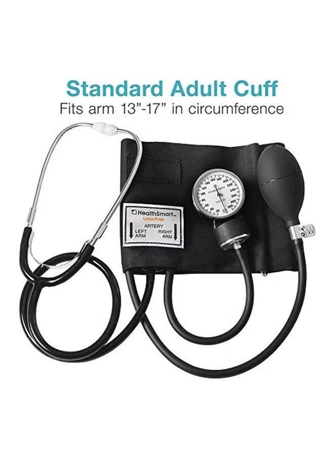 general Manual Home Blood Pressure Monitor Kit With Large Adult Cuff And Stethoscope - Image 1