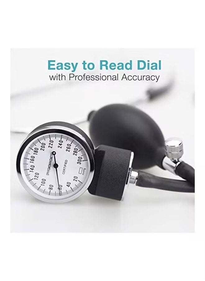 general Manual Home Blood Pressure Monitor Kit With Large Adult Cuff And Stethoscope - Image 3