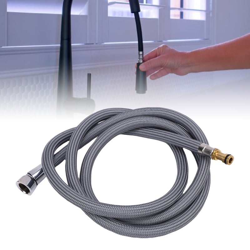 150259 Pull Down Hose Replacement Kitchen Faucet Pull Down Hose Quick Connect Hose Chrome Plated - Image 3
