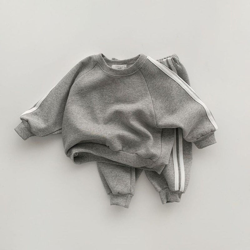 Korean Kids Sportswear Cotton Set light green  - Image 5