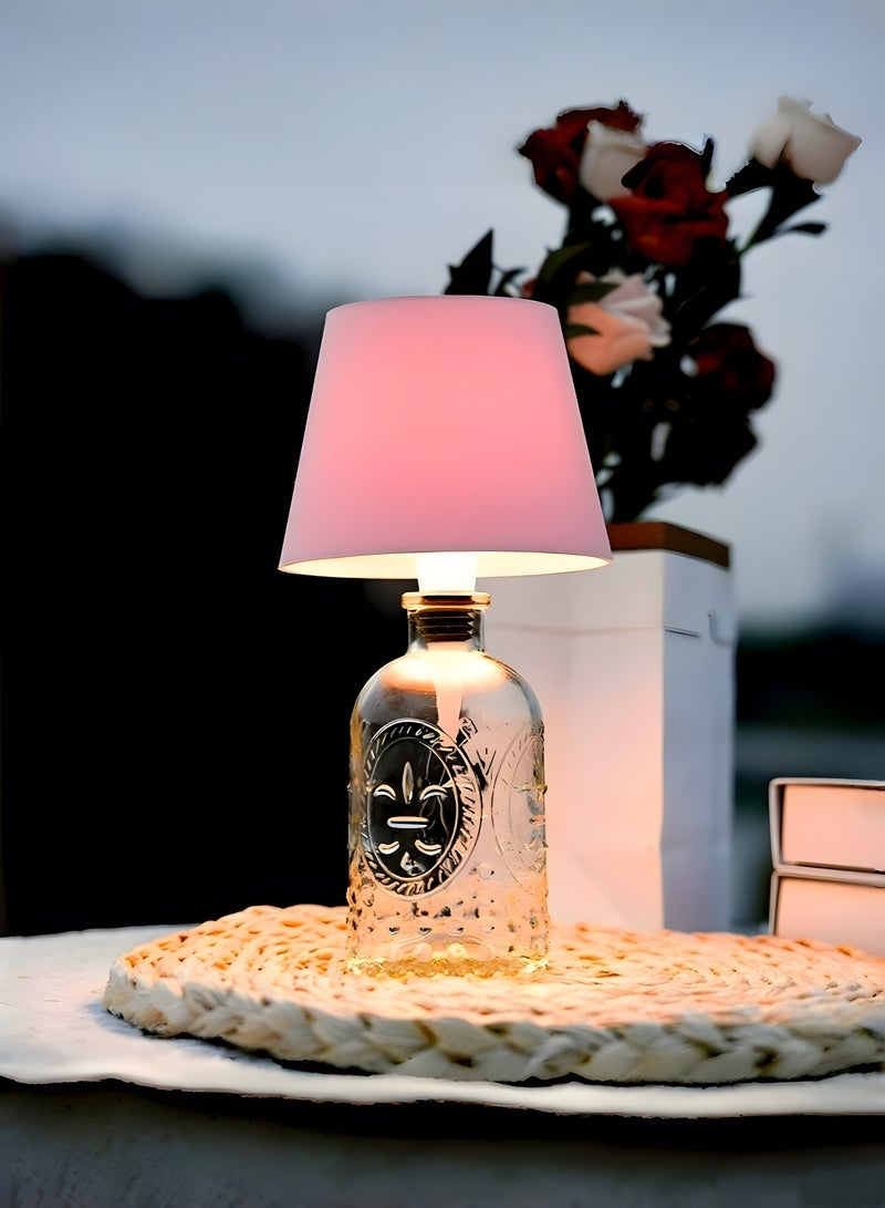 Wireless LED Bottle Lamp Rechargeable 3 Color Touch Control Table Night Light Decorative Bottle Lamp for Home Bar Garden Café Event - Image 1
