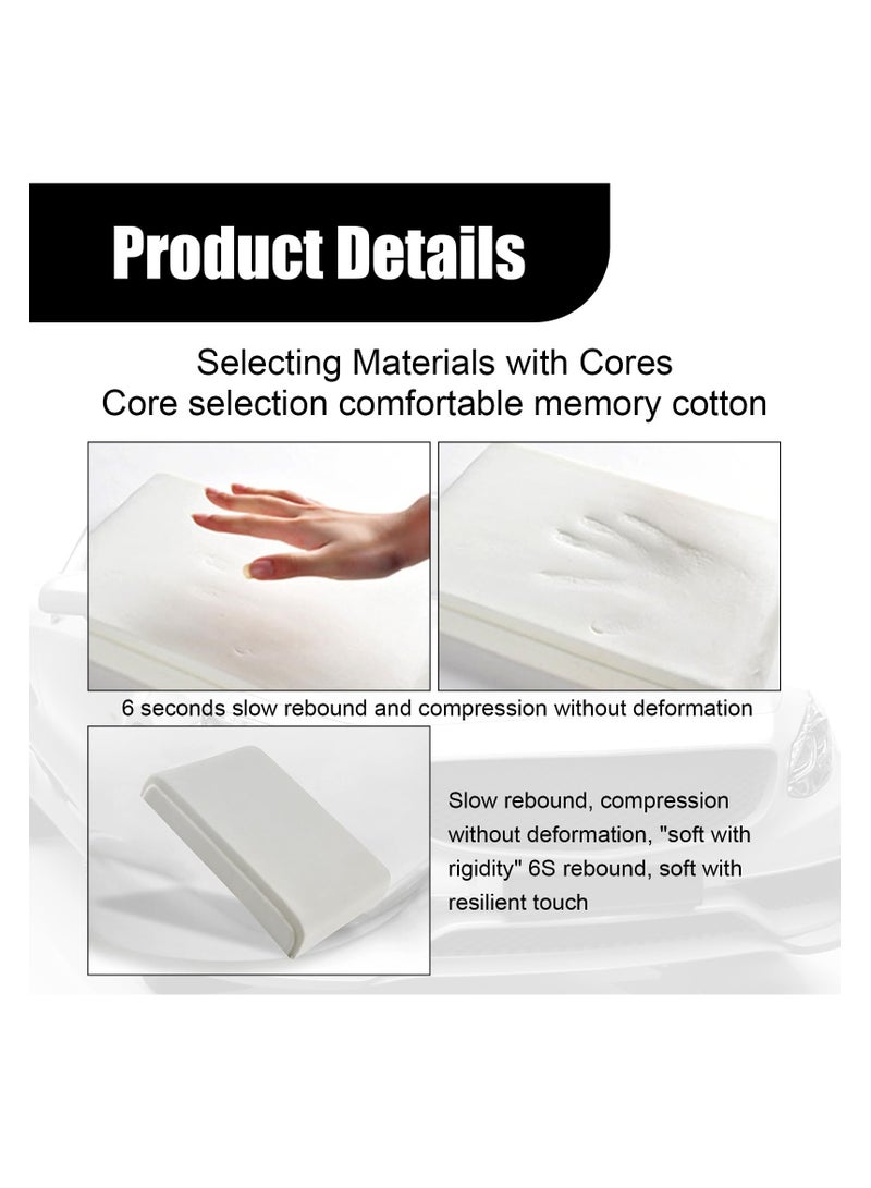 SYOSI وسادة مسند ذراع السيارة من SYOSI، سجادة جلدية من الإسفنج الذكي لتغطية وحدة التحكم المركزية للسيارة، وسادة مسند ذراع عالمية، مناسبة لمعظم المركبات وسيارات الدفع الرباعي والشاحنات - Image 3