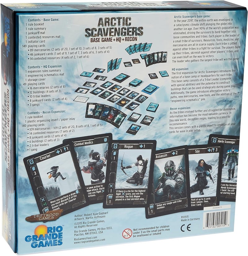 Rio Grande Games Arctic Scavengers with Recon Expansion Board Game - Image 2
