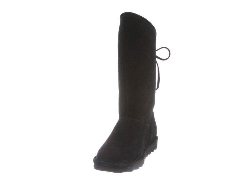 BEARPAW Phylly Youth's Boot Black Size 4 | Comfortable Suede Winter Boot | Youth's Classic Slip On Boot - Image 5
