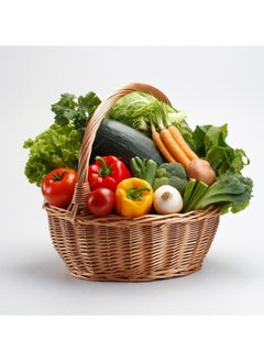 Generic Large Brown Vegetable and Fruit Storage Basket 36x28x12 cm  - Image 2