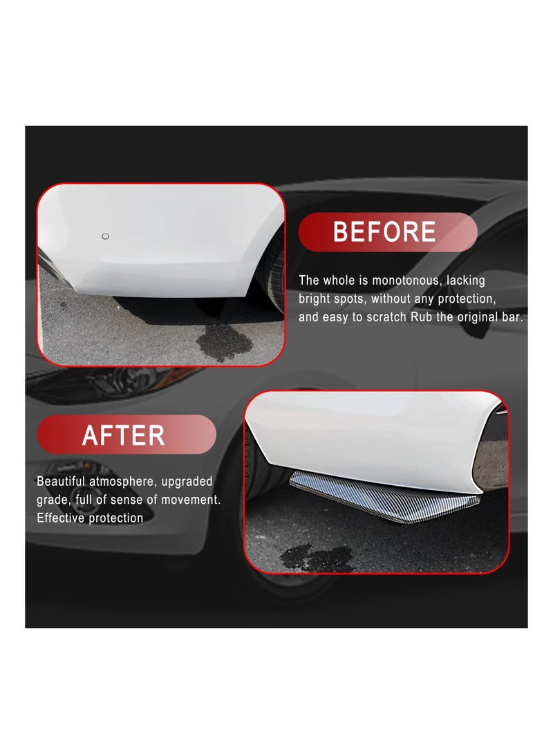 Car Rear Bumper Guard Diffuser, 2 PCS Front Bumper Lip Splitter Kit, Vehicle Blade Rear Shovel, Side Fender Skirt Lip Splitter, Universal Protector for Most Cars. - Image 4