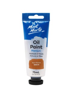 Mont Marte Premium Oil Paint 75ml Content Raw Sienna  - Image 1