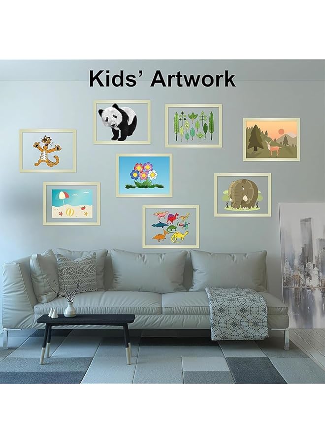 erorex A3 Magnetic Display Frame Self Adhesive Magnetic Paper Holder For Ad Display Storage Photos Notices Documents Magnetic Display Frame Photo Frame Alternatives 5Pack Sliver - Image 4