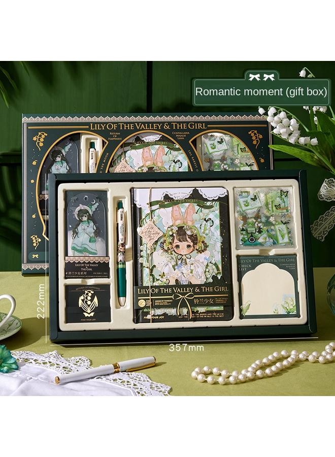 Bluejw Hand Account Suit Notebook Primary School Student Hand Account Gift Box Suit High-value Girl Hand Account Gift Box - Image 1