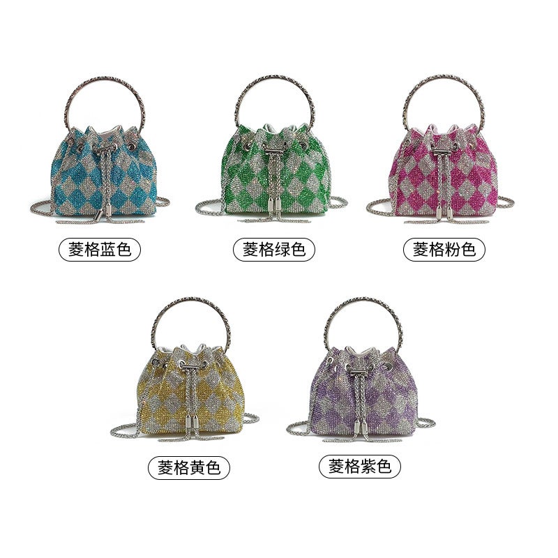 Acrylic Bag Women'S Rhomboid Bucket Bag Diamond Bag Fashion Crosswalker Bag High-End Sense Bag - Image 3