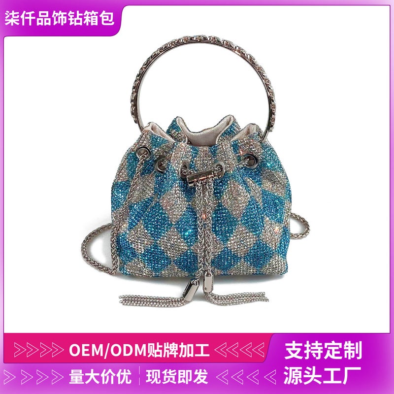 Acrylic Bag Women'S Rhomboid Bucket Bag Diamond Bag Fashion Crosswalker Bag High-End Sense Bag - Image 2