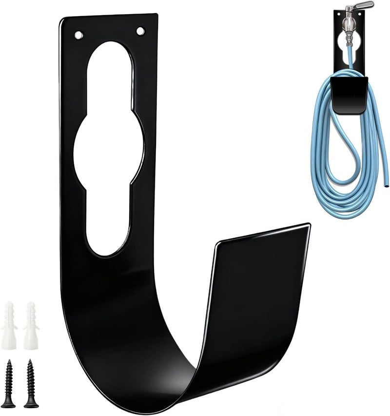 SupKing Hose Holder Wall Mount,Heavy Duty Garden Hose Hanger Reel Metal Hose Hooks Fit to100ft Expandable Watering Hose Storage - Image 1