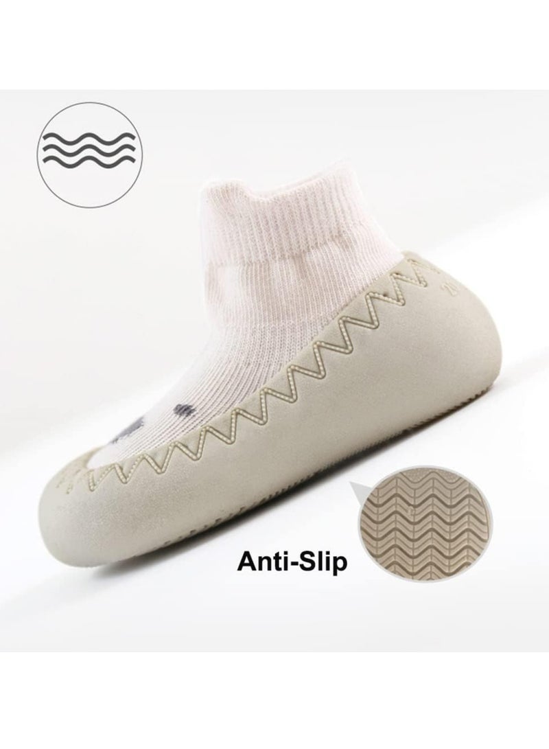 Oasisgalore Baby Sock Shoes Toddler Cartoon Soft Rubber Sole Non Slip Floor Slipper for Boys Girls First Walking, Fit for 12-18 Months  - Image 5