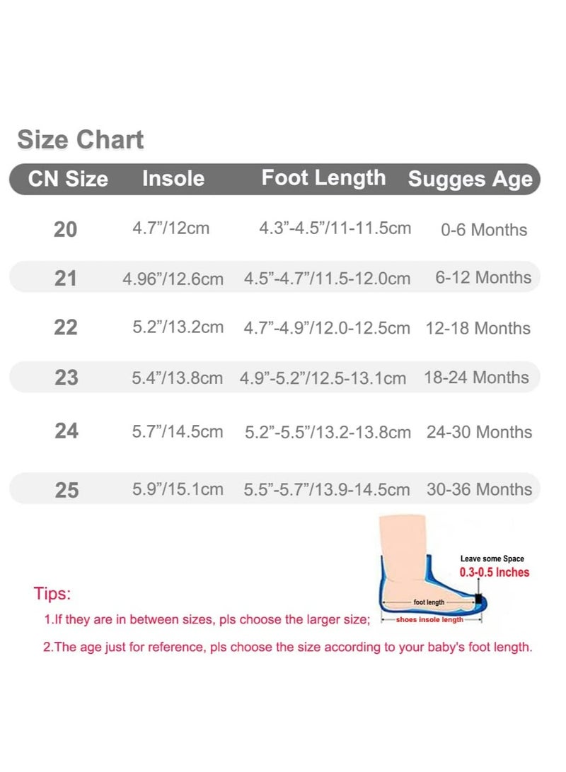 Oasisgalore Baby Sock Shoes Toddler Cartoon Soft Rubber Sole Non Slip Floor Slipper for Boys Girls First Walking, Fit for 12-18 Months  - Image 2