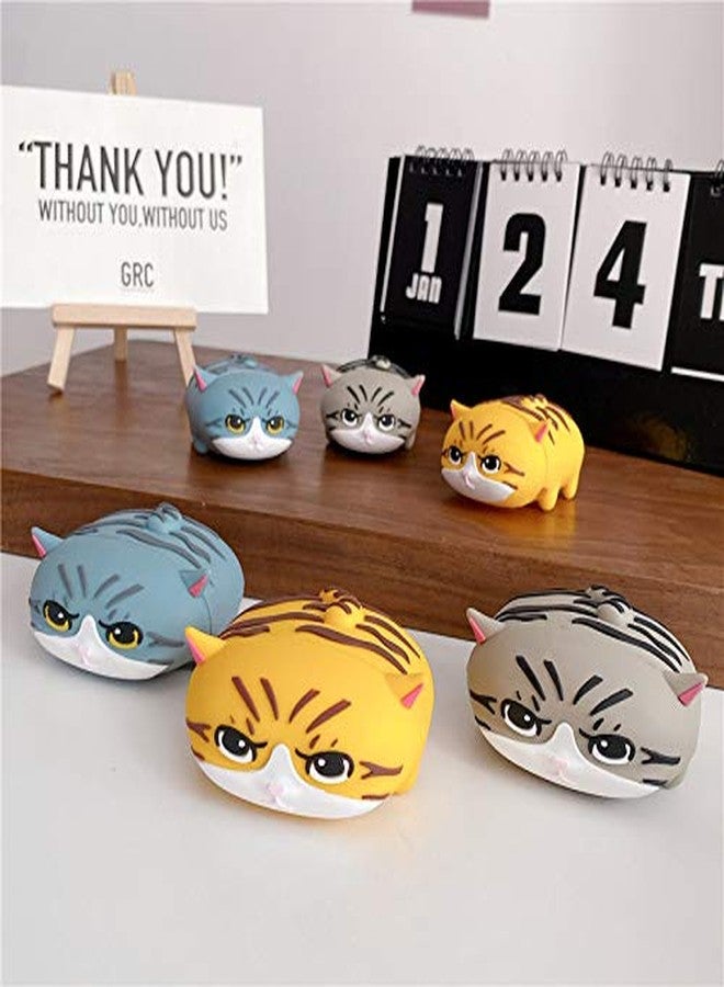 LEWOTE Silicone Case Compatible for Apple Airpods with Funny Cute Cover [Cute Pet Design](Cat Yellow) - Image 5