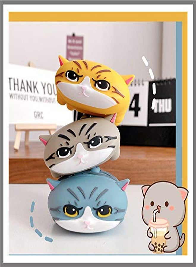 LEWOTE Silicone Case Compatible for Apple Airpods with Funny Cute Cover [Cute Pet Design](Cat Yellow) - Image 4