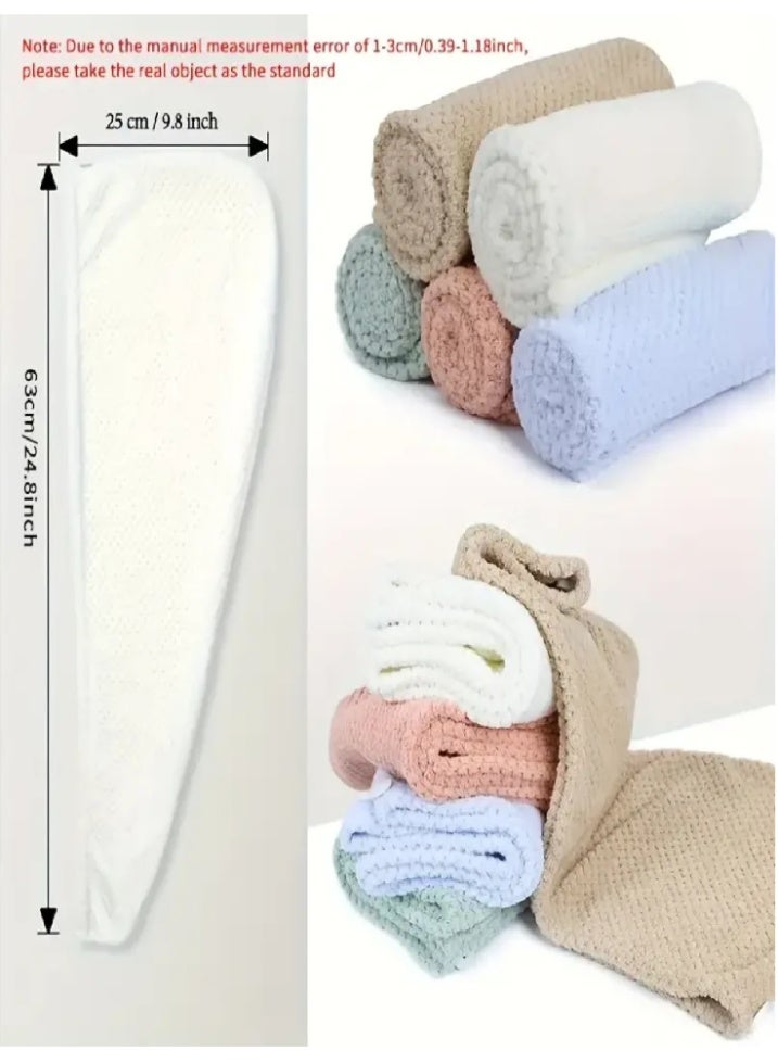 Shein Ultra-Soft Microfiber Hair Wrap Towel  – Quick Dry Turban Cap – Solid Color – Super Absorbent & Anti-Frizz - Image 4