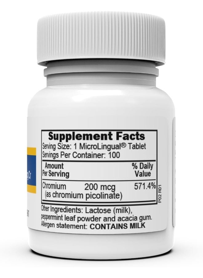 Superior Source Superior Source - Chromium Picolinate Instant Dissolve 200 Mcg. 100 Tablets  - Image 2