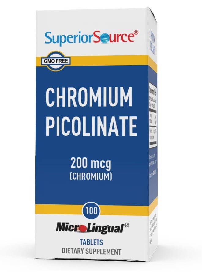Superior Source Superior Source - Chromium Picolinate Instant Dissolve 200 Mcg. 100 Tablets  - Image 5