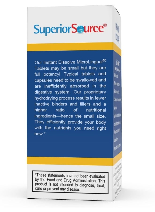 Superior Source - Chromium Picolinate Instant Dissolve 200 Mcg. 100 Tablets