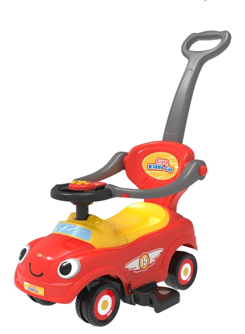Cute Kiddo Ride-On Car - Red