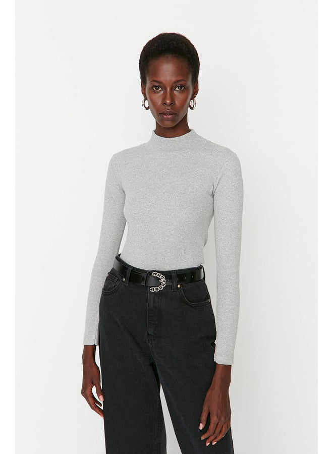 trendyol Blouse - Gray - Slim fit - Image 1