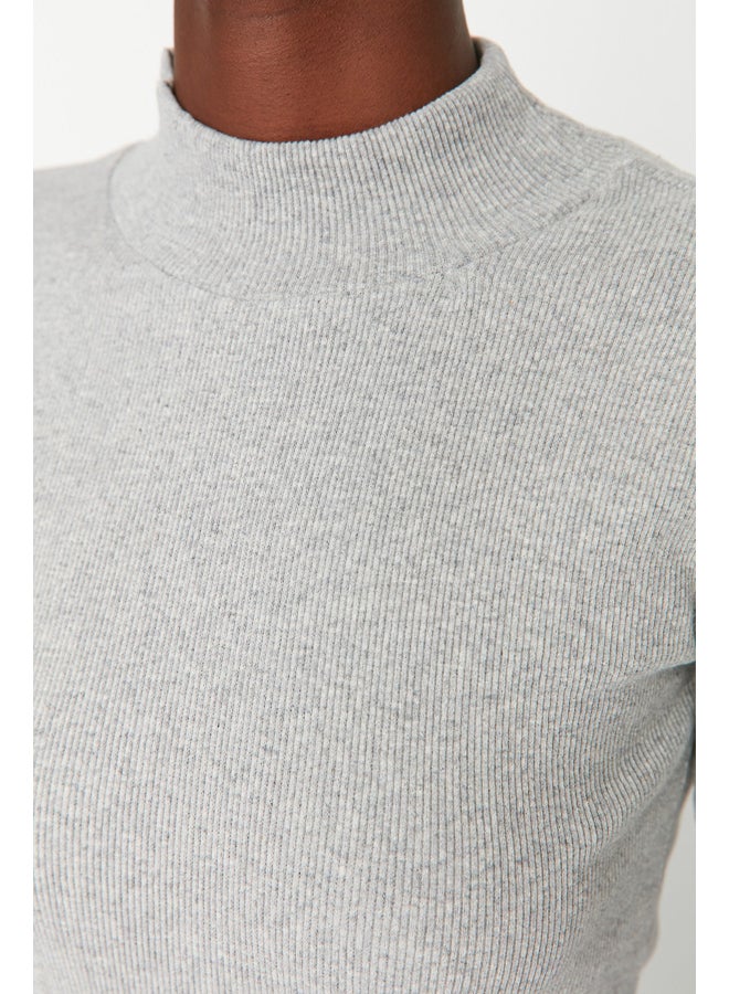 trendyol Blouse - Gray - Slim fit - Image 3