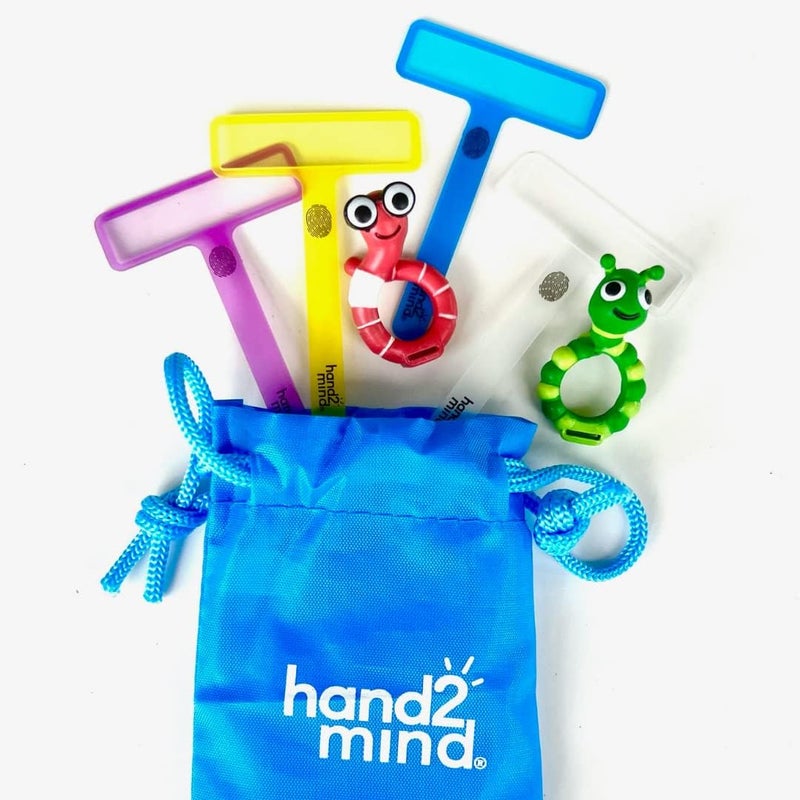 hand2mind hand2mind FingerFocus Highlighter FollowAlong Friends Guided Reading Strips Reading Tracker Color Overlays for Dyslexia ADHD Tools for Kids Reading Classroom Supplies Reading Accessories - Image 5
